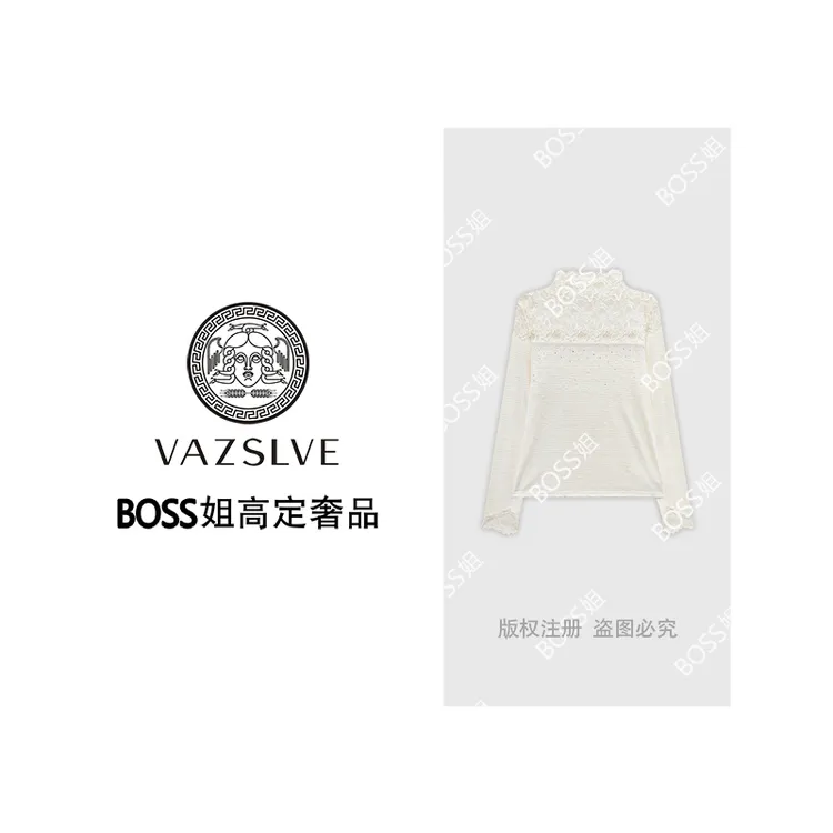 【VAZSLVE/全新奢品】捡漏休闲镂空显瘦时尚百搭T恤T9231