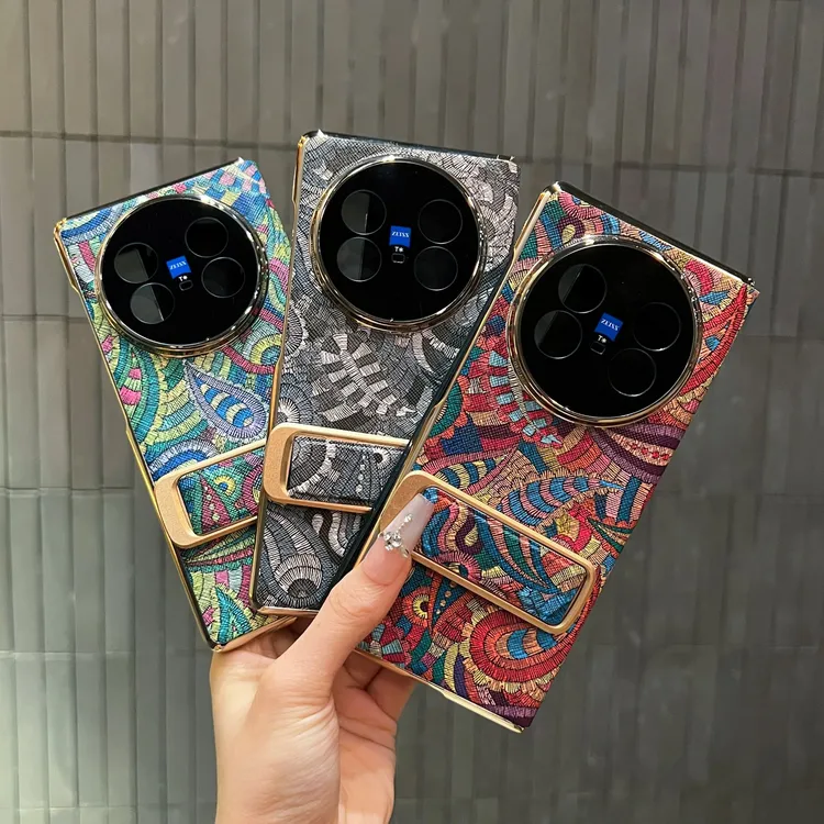 适用vivoxfold5折叠屏手机壳腕带支架超薄全包防摔壳xfold5保护套