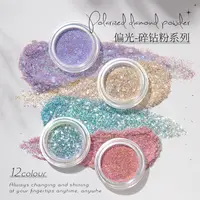 美甲爆闪碎钻粉偏光细闪晶钻粉超亮反光微钻闪粉美甲饰品钻石闪粉