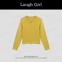 楚楚君 Laugh girl【人气选手】新款拉链百搭软糯针织毛衣WL531097J