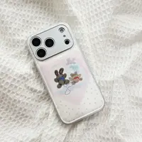 皮质星星熊兔可爱适用苹果17promax手机壳iphone16新款15女43卡通