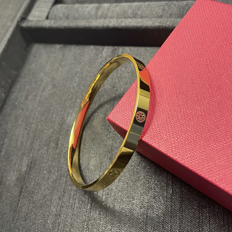 铜合金手镯 米字镯光面5mm金色简约气质轻奢时尚精致百搭