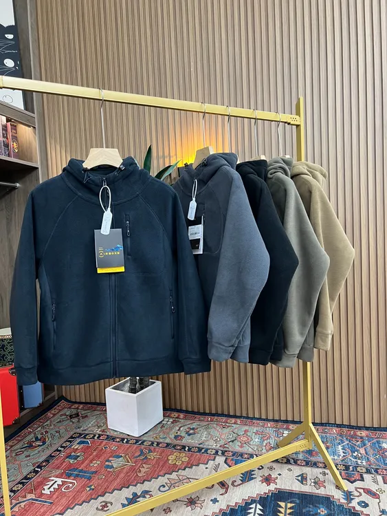 【墙裂推荐】上身即热 情侣款 重磅双面摇粒绒连帽保暖棉衣夹克外套