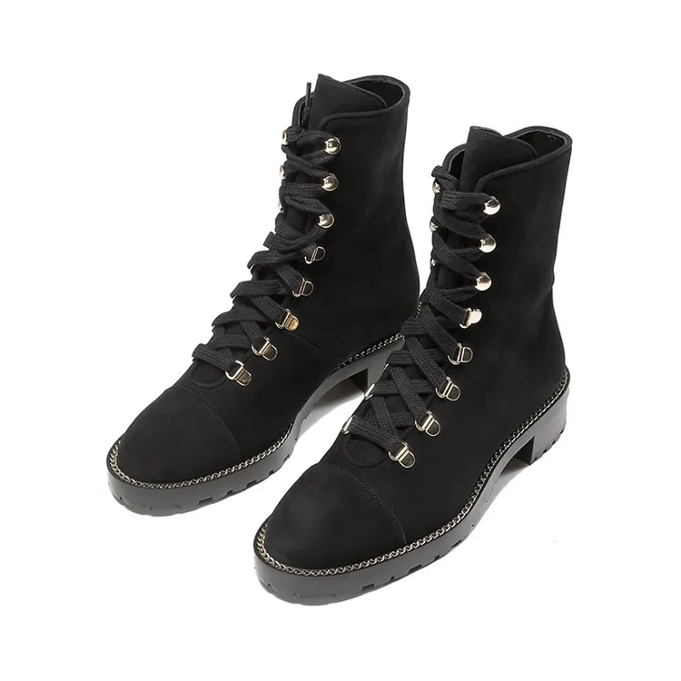 未使用 StuartWeitzman 女士系带靴子短靴马丁靴 KOLBIE