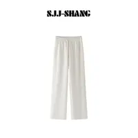 SJJ-SHANG【暖炉裤】重磅锁温加狐绒加厚针织阔腿休闲裤q136240p