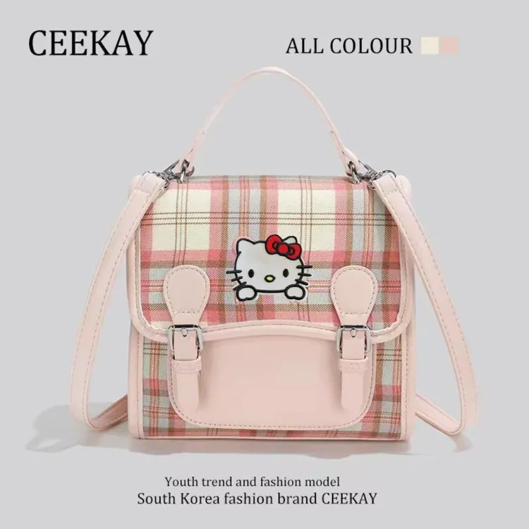 凯蒂猫高级双肩包2025时尚新款小众设计手提单肩小方包学生背包s