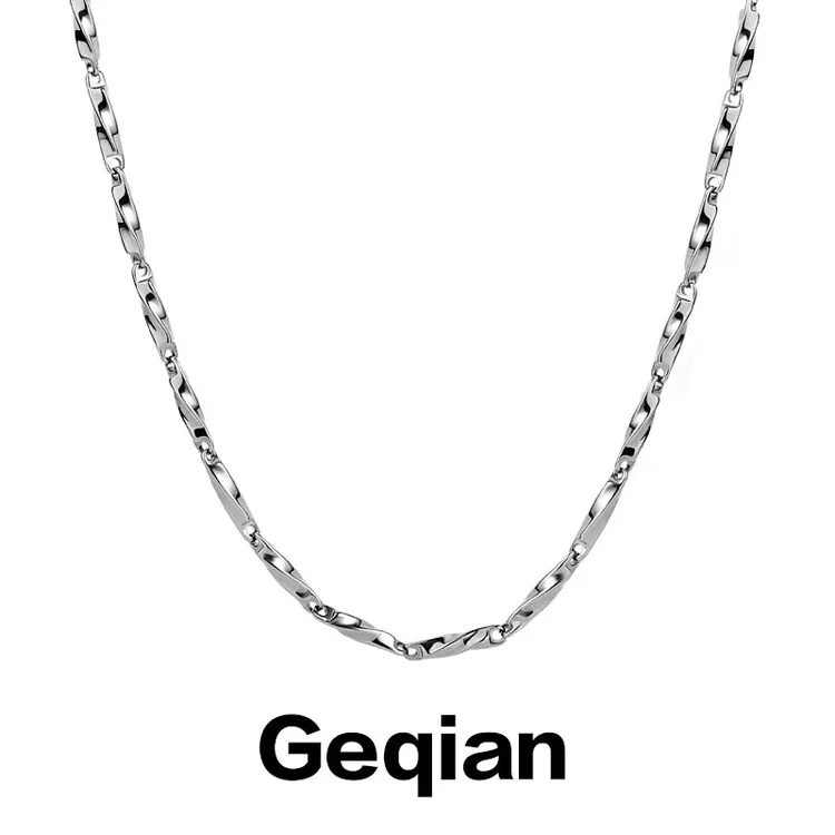 钛钢项链 莫比乌斯项链男气质高级感痞帅嘻哈锁骨链男士小众配饰