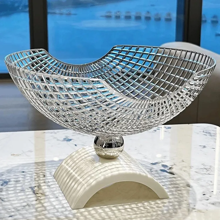 新疆西藏包邮高颜值水果盘客厅家用茶几创意果盘轻奢风高档摆