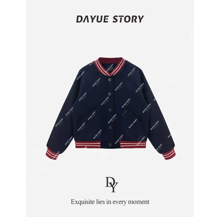 DAYUE【羽绒棒球服】减龄百搭~冬季重磅美式90白鸭绒时尚百搭短外套