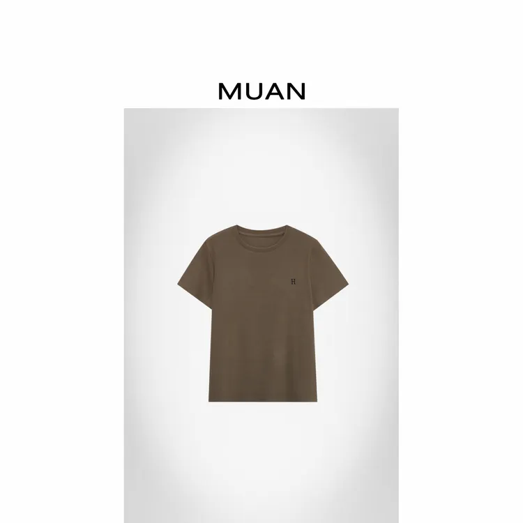 木岸MUAN：《中古日记T》定制320克双面磨毛短袖上衣女CQ-MJ-F8367
