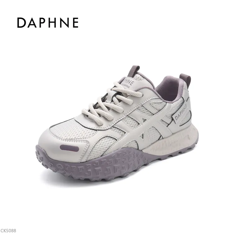 达芙妮德训鞋女春季双网休闲鞋2026新款时尚厚底百搭运动阿甘鞋LL