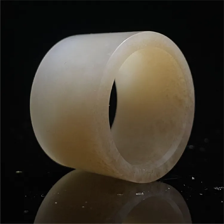 和田玉糖白俏色老坑老料男士和田玉扳指内径23.14mm
