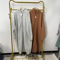唯琳剪标 3仓P2-6-2168款  运动风长款卫衣纯色拉链长120