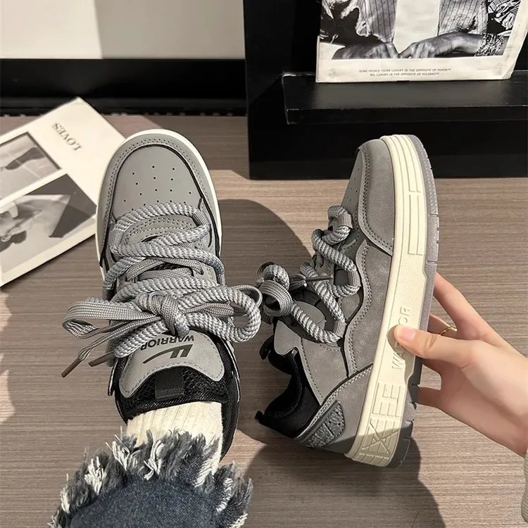 Warrior/回力新款百搭爆款复古面包鞋板鞋ins潮流低帮旅行鞋宽松