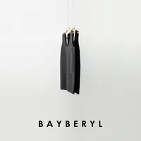 BAYBERYL老贝茧型背心裙高智U领扣带25秋毛呢连衣裙DR5G1805-9/14
