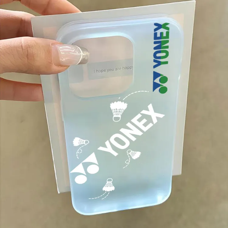 英文羽毛球适用iphone16苹果15promax手机壳14plus软13幻影防摔