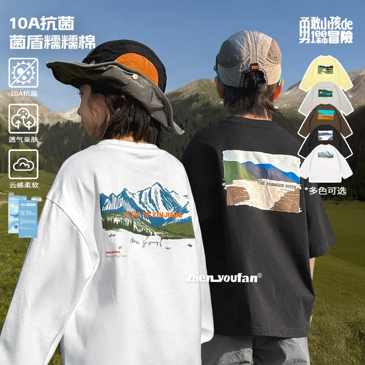 男童祯有范儿童男孩A类纯棉秋季上衣T恤春秋2025衣服新款童装长袖