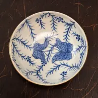 【雨溪山房】青花描金蝶舞韵味普洱杯茶杯