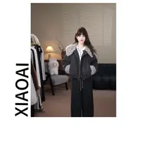 XIAOAI 【90白鸭绒】2025秋冬新款时尚显瘦羽绒羊毛外套BN25785