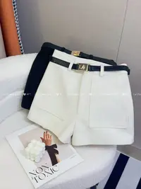  【M•T 定制】定制两色百搭中高腰短裤女外穿秋季新款休闲西装短裤