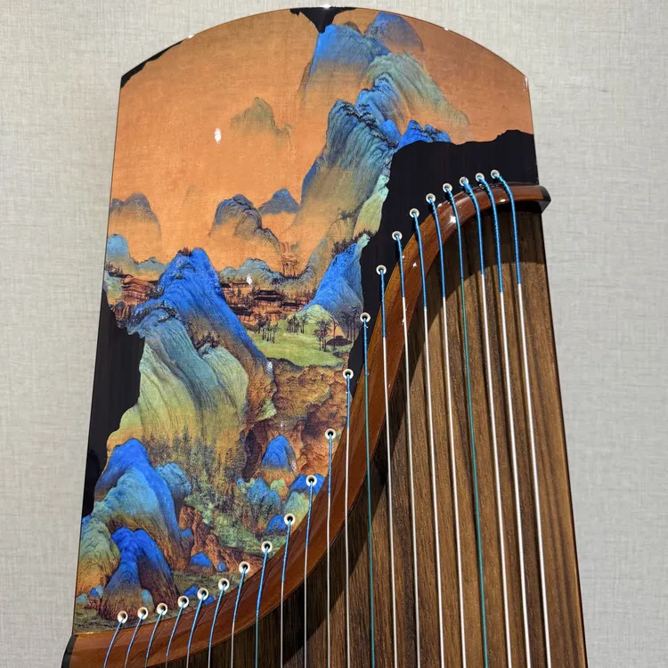 163CM亮光工艺面实木古筝专业演奏考级收藏适用