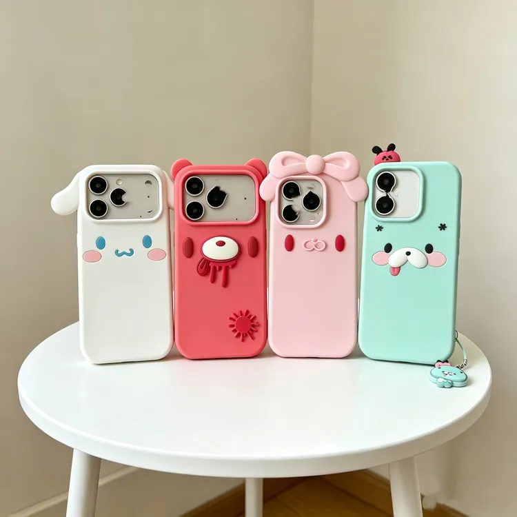 萌系僵尸兔暴力熊玉桂狗可爱防摔软硅胶手机壳适用于iPhone13-17
