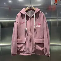 566 素劲2 新秋男女潮牌连帽加绒夹克外套 JK952