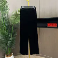 8221[佳衣恋]高端天鹅绒百搭新款显瘦垂感丝绒阔腿裤