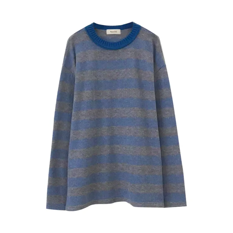 韩系圆领撞色条纹T~孕妇打底衫休闲风秋季冬季秋冬上衣