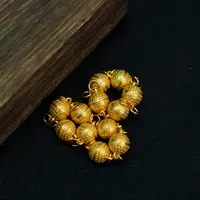 925银银制品 【发1个】银饰散珠DIY文玩珠宝PJ481