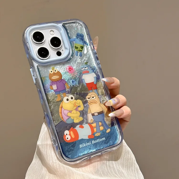 适用苹果16promax手机壳奇堡路人鱼iPhone14promax乌龟13可爱防摔