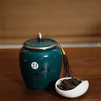 【捡漏福利普洱熟茶】云南大树普洱茶瓷罐装暖暖轻松秋冬佳品110克