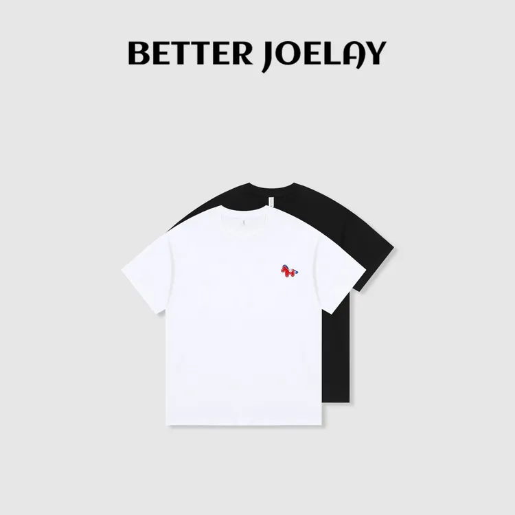 BETTER JOELAY-【元气降临】全棉时尚百搭短袖T恤休闲风V0116
