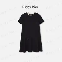 【诺拉小姐】Mayya Plus麦芽定制轻奢气质显瘦款梭织连衣裙32416893