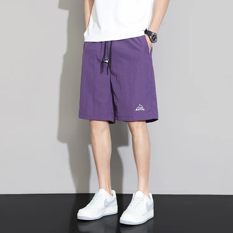 2025夏季男女同款冰丝凉感五分裤潮流速干运动短裤男宽松百搭中裤
