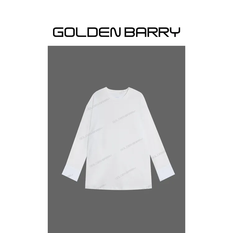 GOLDENBARRY|202482“空白叙事”设计感茧型长袖T恤