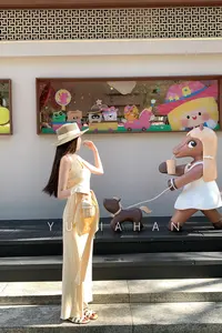 YUJIAHAN于佳含-【透气软糯】小鸡黄色显白3件套装背心+半身裙+开衫