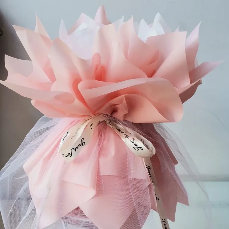 半成品鲜花零食包装纸有钱花扭扭棒尖尖角半成品成品花束包装