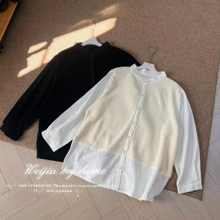 【WJ】夏款  崔  1001 俩色衬衫（均码)