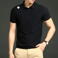 【海外撤柜】轻奢男士翻领Polo衫无痕冰丝舒适百搭短袖T恤