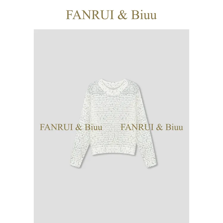 FANRUI/泛芮「贝贝biuu」轻奢软糯舒适高级感百搭针织毛衣女B18025