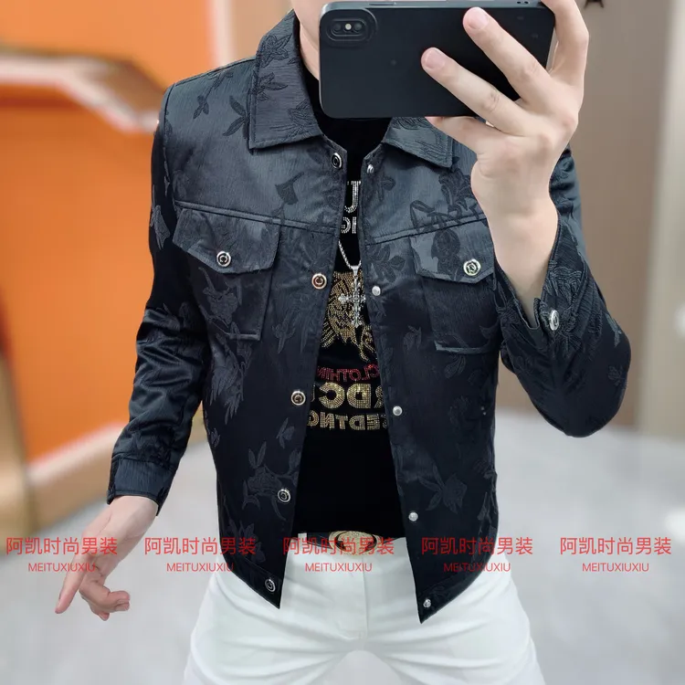 阿凯严选-2025秋款新款时尚夹克男士时尚休闲百搭潮流休闲外套