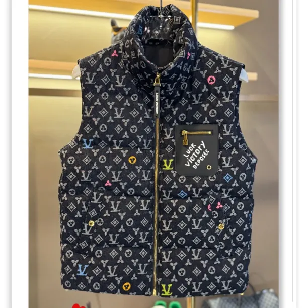 【2025巴黎马甲】轻奢高品质牛仔男女同款马甲背心羽绒4-862