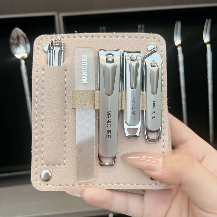 指甲刀套装家用防飞溅指甲剪挖耳勺专用工具