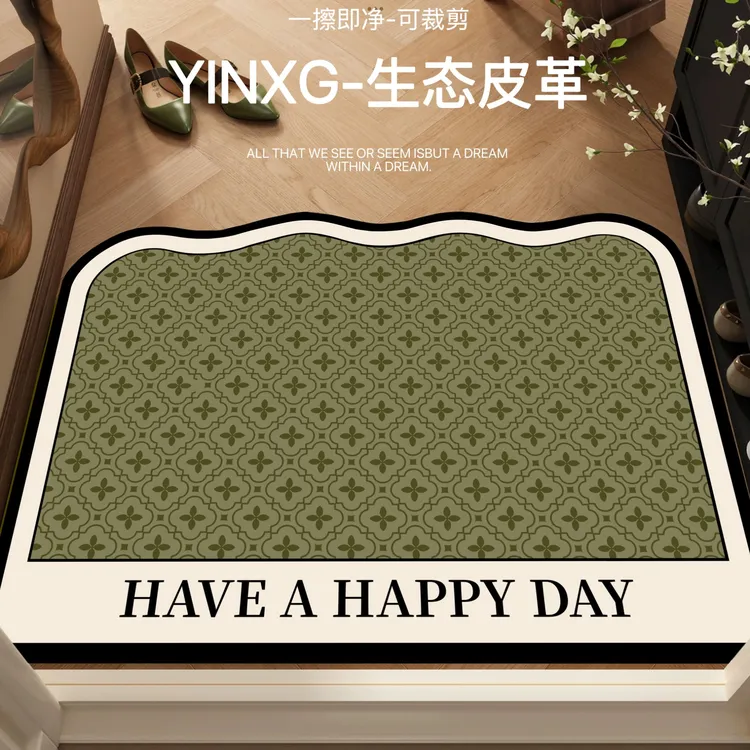 印象【拾光】皮革入户专用地垫防水防污防滑脚垫可擦洗地垫
