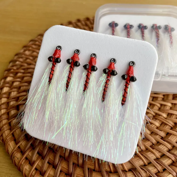 专业手工改良路亚疯狂查理冰丝虾假饵假饵适用于新型虾皮串钩