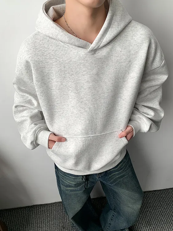 MZWRA重磅连帽基础款廓形卫衣男秋冬潮牌简约休闲百搭高级感上衣