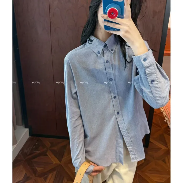 PCNY「浅浅期待」不理秋季新款女装通勤文艺休闲百搭衬衣