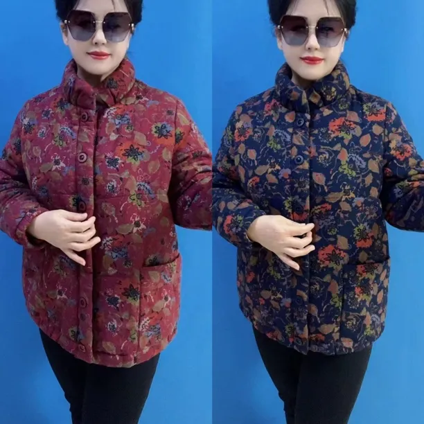 2025冬季妈妈装冬装外套保暖加厚款棉服