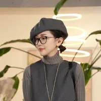 X【叭哒不惑】超轻拼色编织素颜黑框眼镜防蓝光可配近视